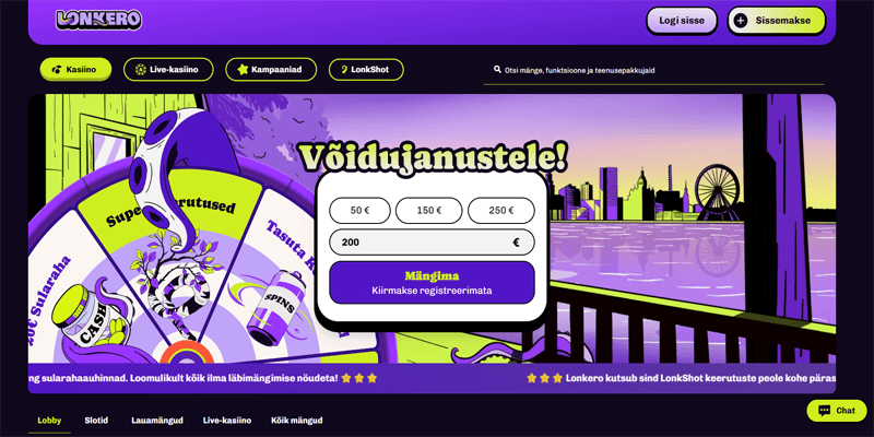 lonkero casino avaleht